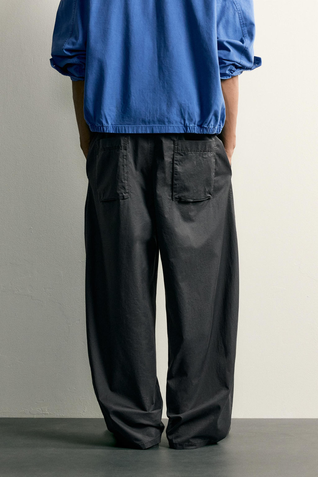 PANTAL?N CARGO RELAXED FIT / Azul el?ctrico - Zara фото 3