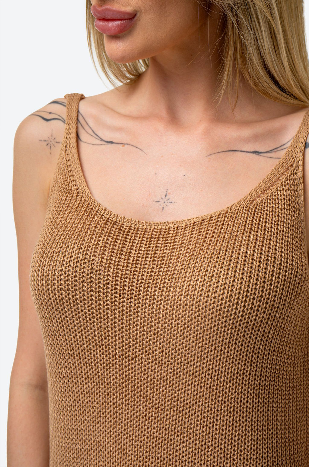 Женский вязаный топ на бретелях Happy Fox  фото 33