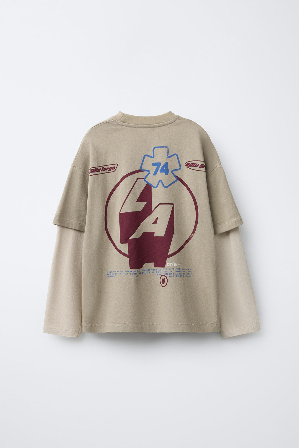 DOUBLE-SLEEVE RIDER PRINT T-SHIRT - Zara фото 6