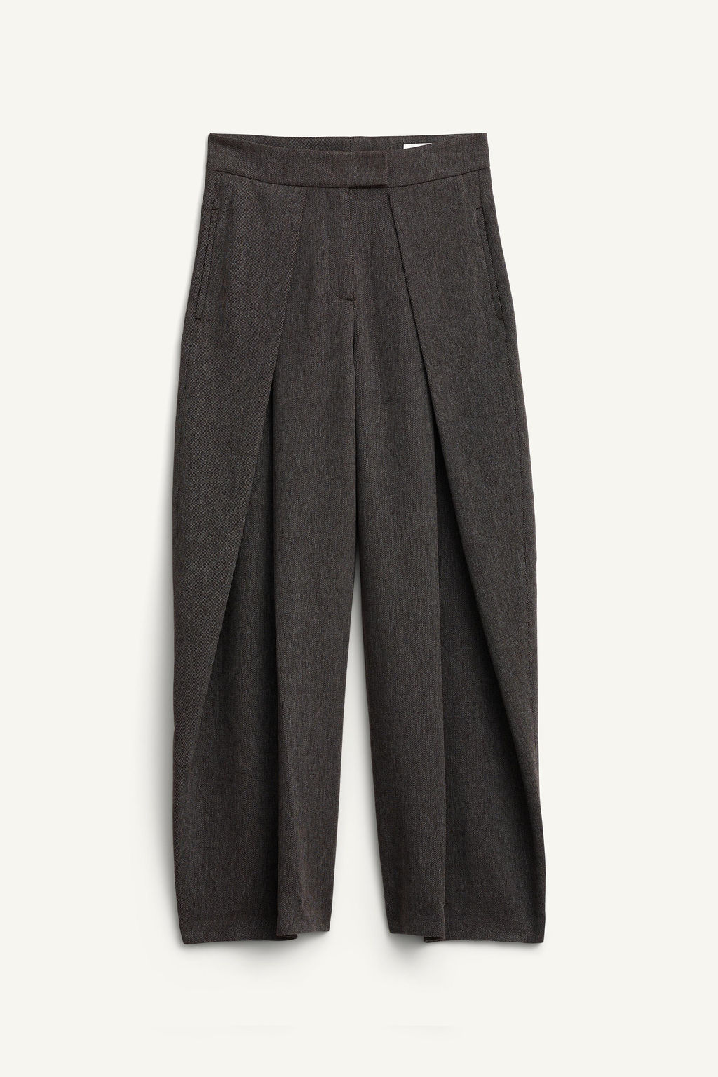 LIMITED EDITION VOLUME TROUSERS WITH PLEATS AND WOOL - Zara фото 6