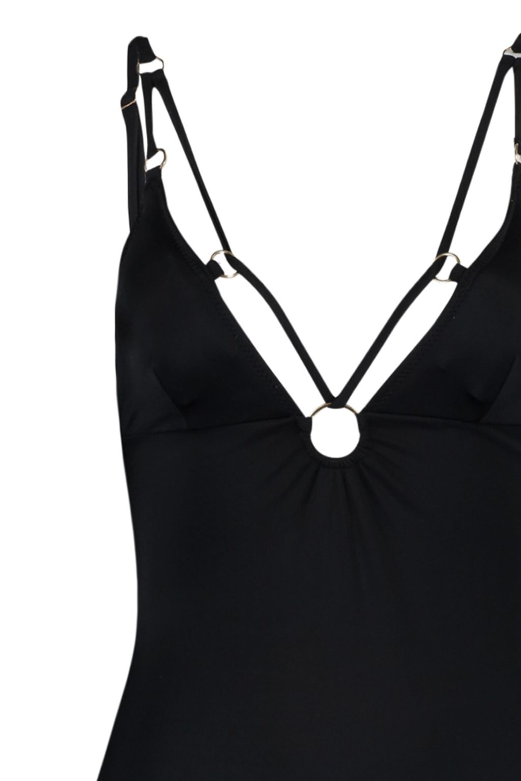 Siyah V Yaka Biyeli Normal Paca Mayo TBESS23MA00096 - Trendyolmilla фото 7