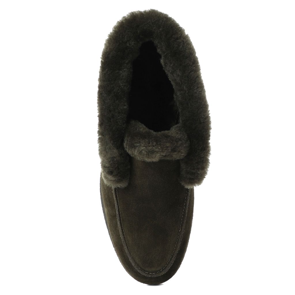 Женские высокие лоферы TENDANCE Артикул 3440521, хаки