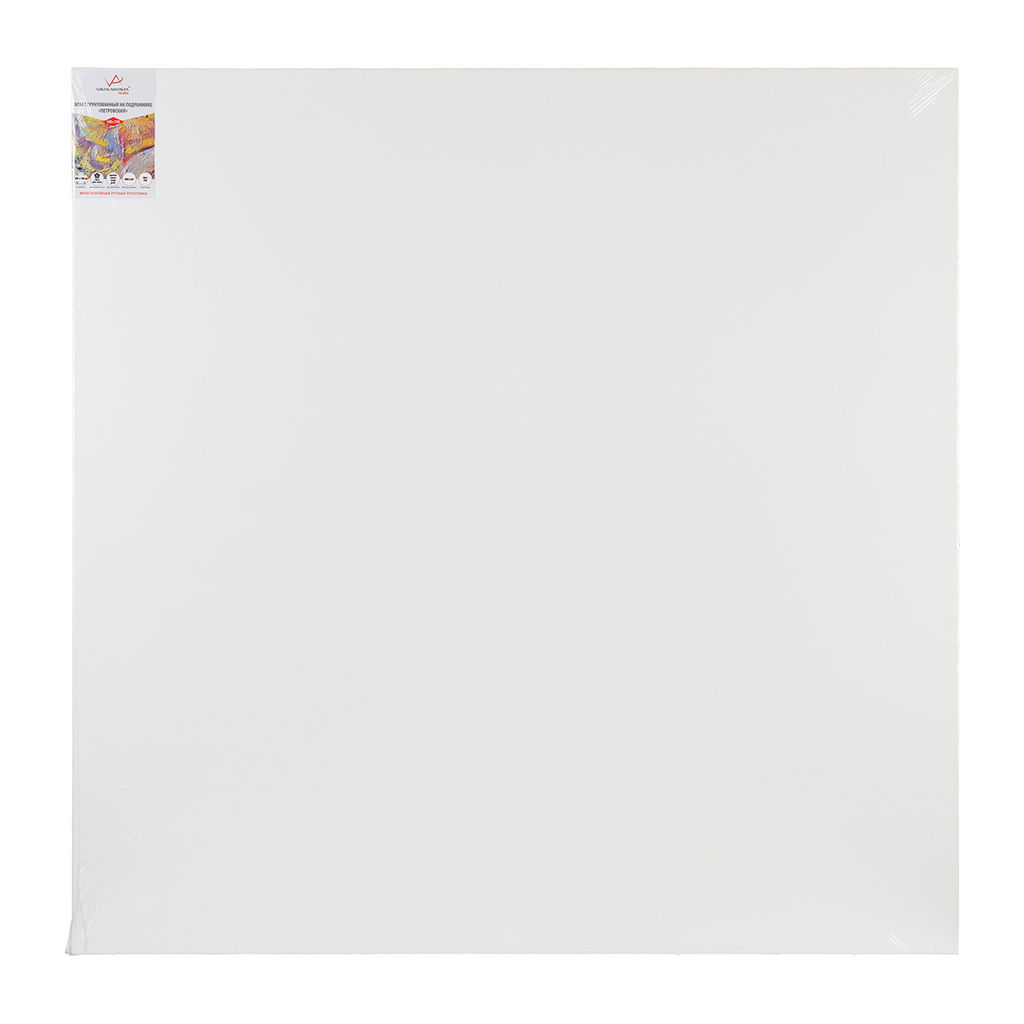 Холст грунтованный на подрамнике VISTA-ARTISTA PLMG-100100 100% лён 100 х 100 см 390 г/кв.м 2 шт Залесский среднезернистый