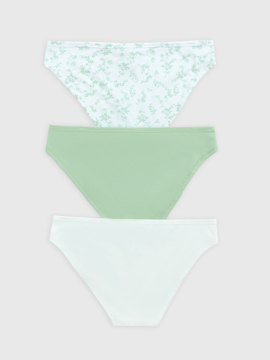 Трусы женские слипы мультипак (3 шт.) белые в цветочек цветочки на белом 412457-3 - Mark formelle фото 8