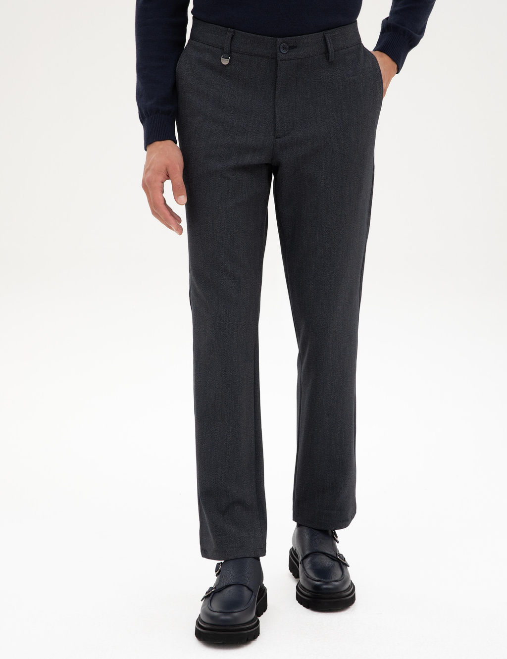 Lacivert Slim Fit Kuma_ Pantolon - Pierre cardin фото 8