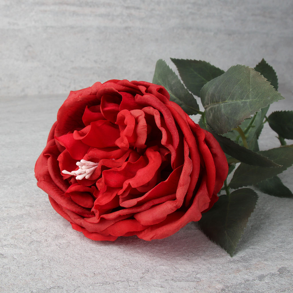 Цена за 1 шт. Цветок искусственный Пионовидная роза 59 см / GR-005 /уп 144/силикон - ГалеонТрейд фото 13