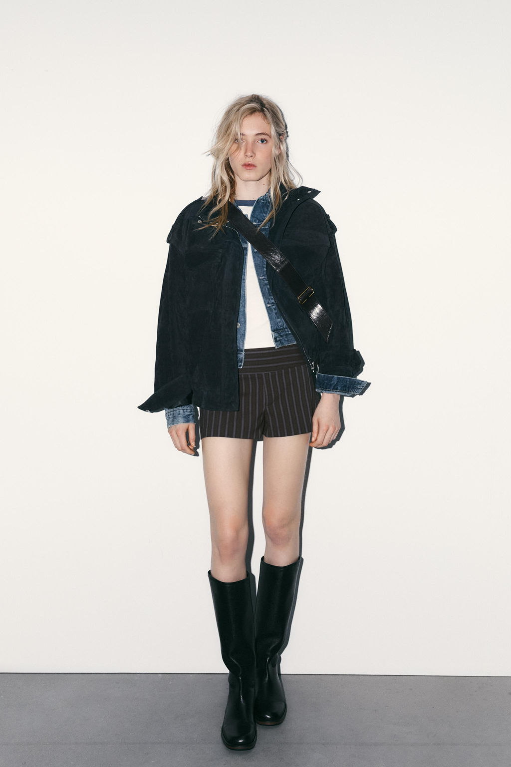 100% SUEDE LEATHER JACKET WITH POCKETS - Zara фото 9