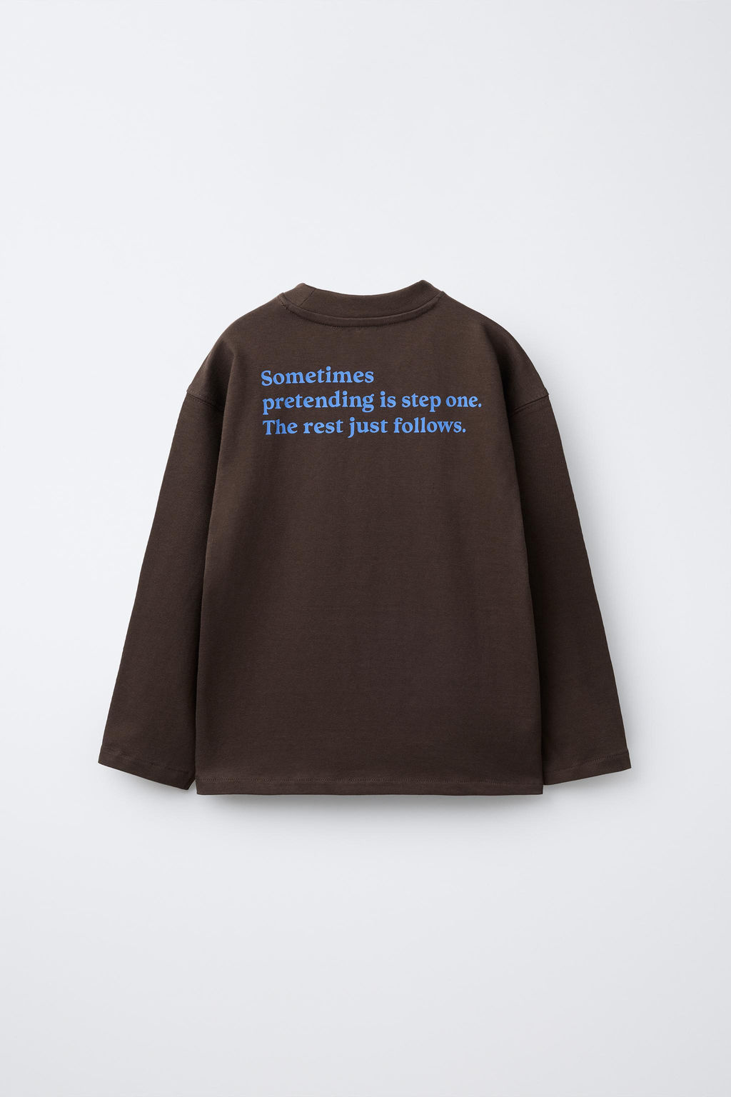 CONTRAST SLOGAN PRINT T-SHIRT - Zara фото 2
