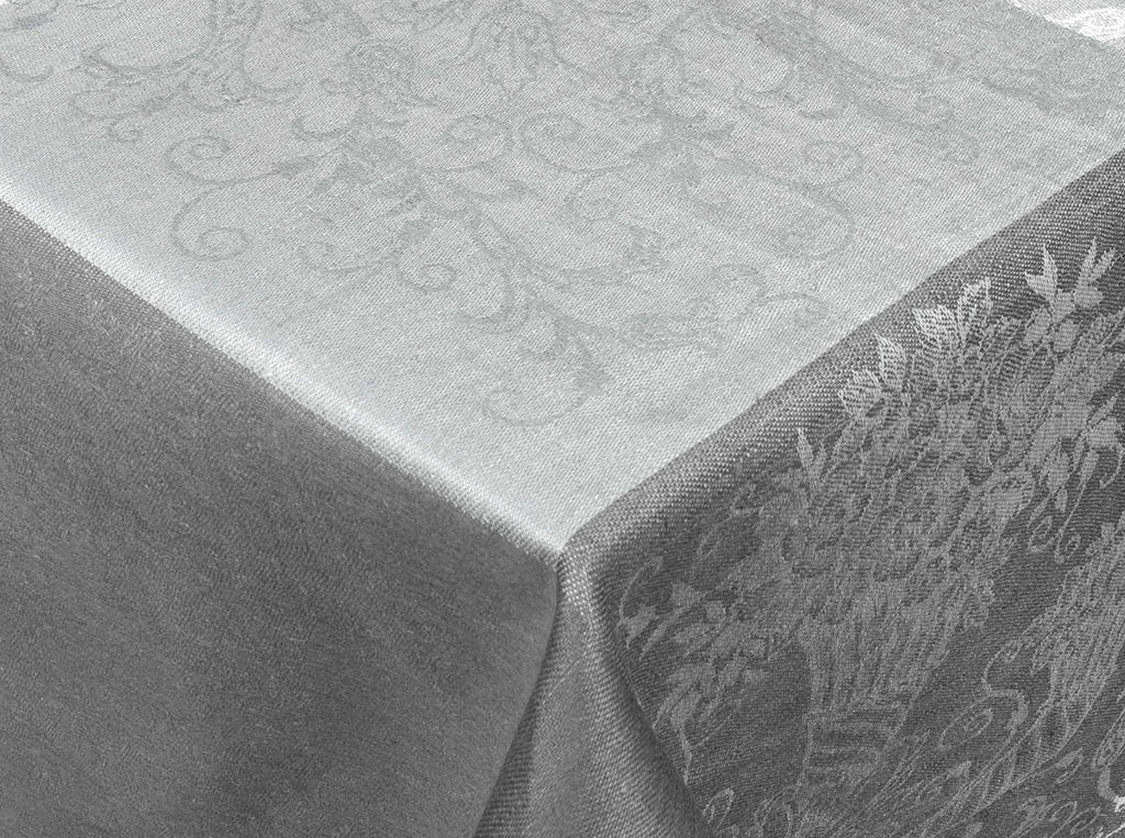 0с34 ЯК Скатерть 178*178 "Волшебница" цв. серый/черный