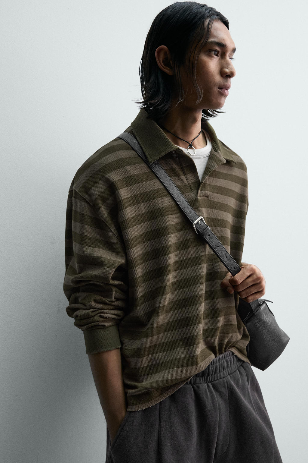 STRIPED PIQU_ RUGBY POLO SHIRT - Zara фото 7