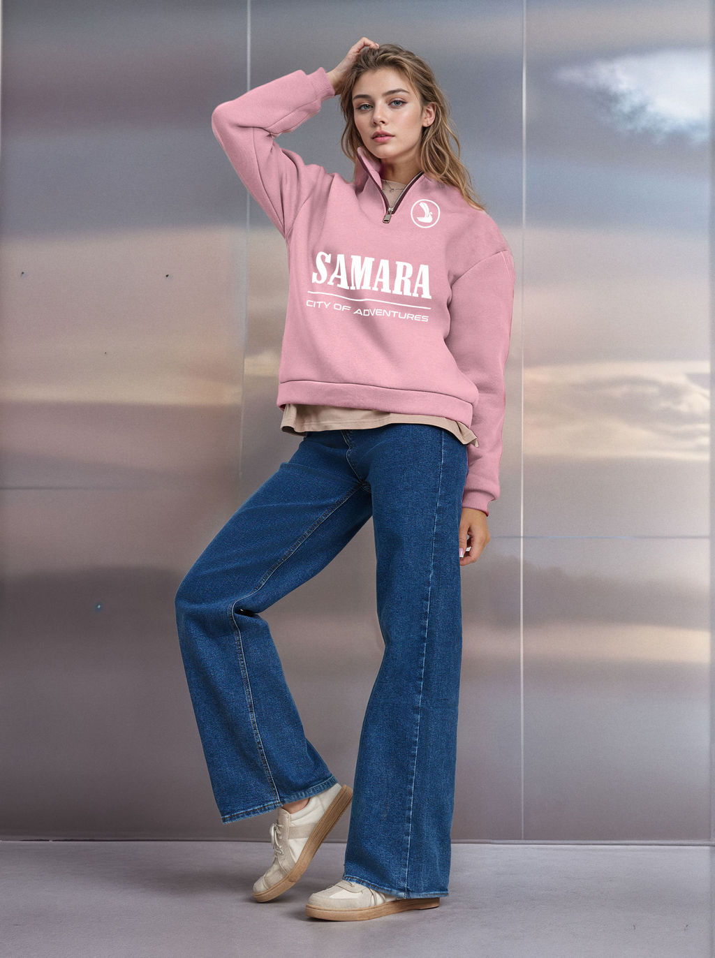 Толстовка женская с зип-воротником Samara - Yollochka фото 11