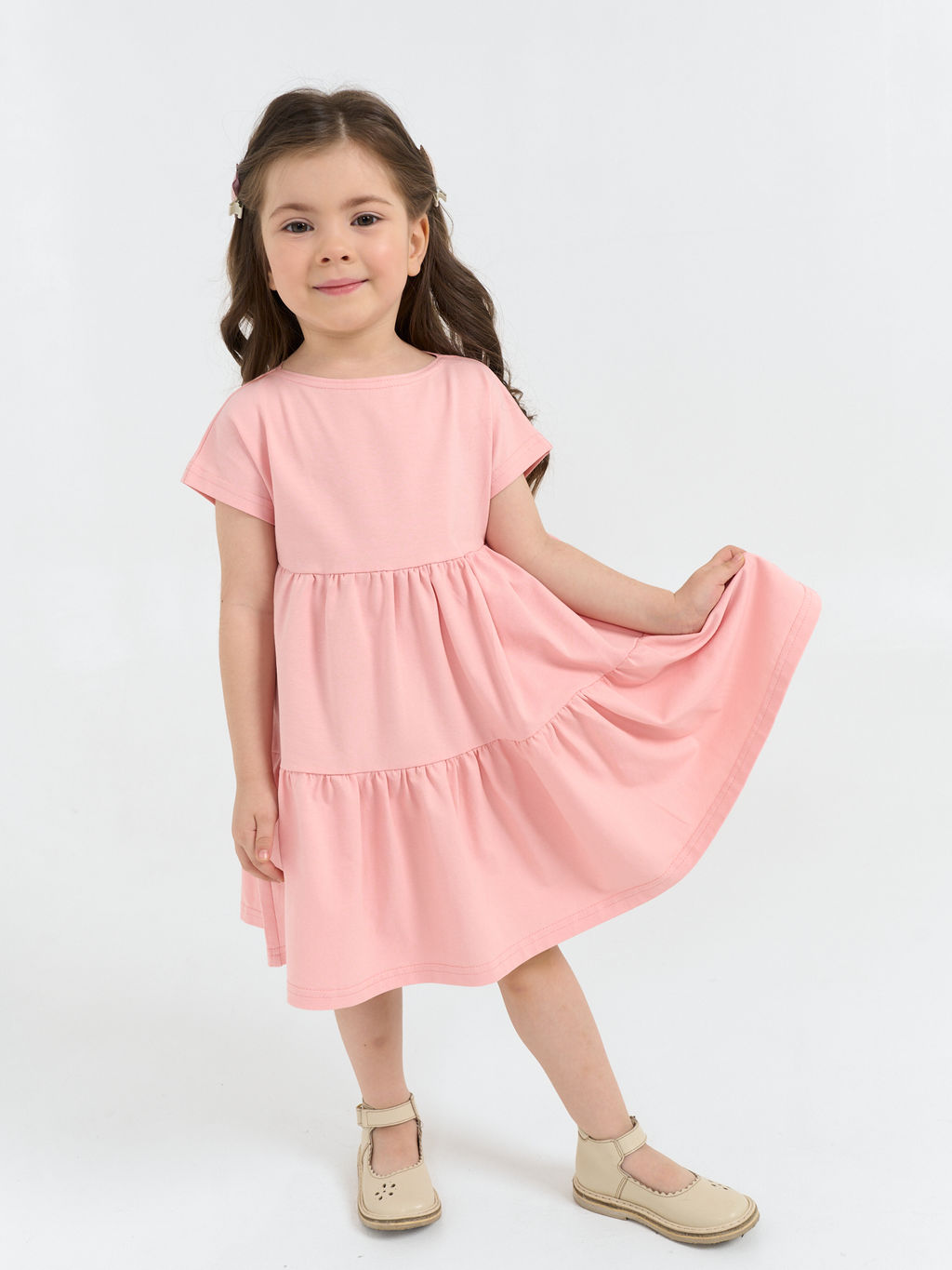 Платье с воланами Роза