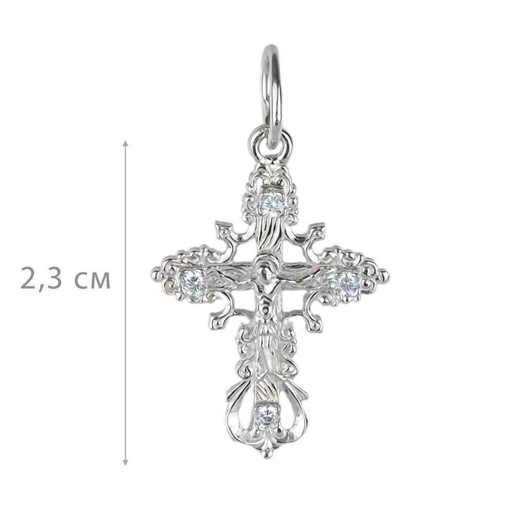 Крест, куб.циркон., ТРК3-052