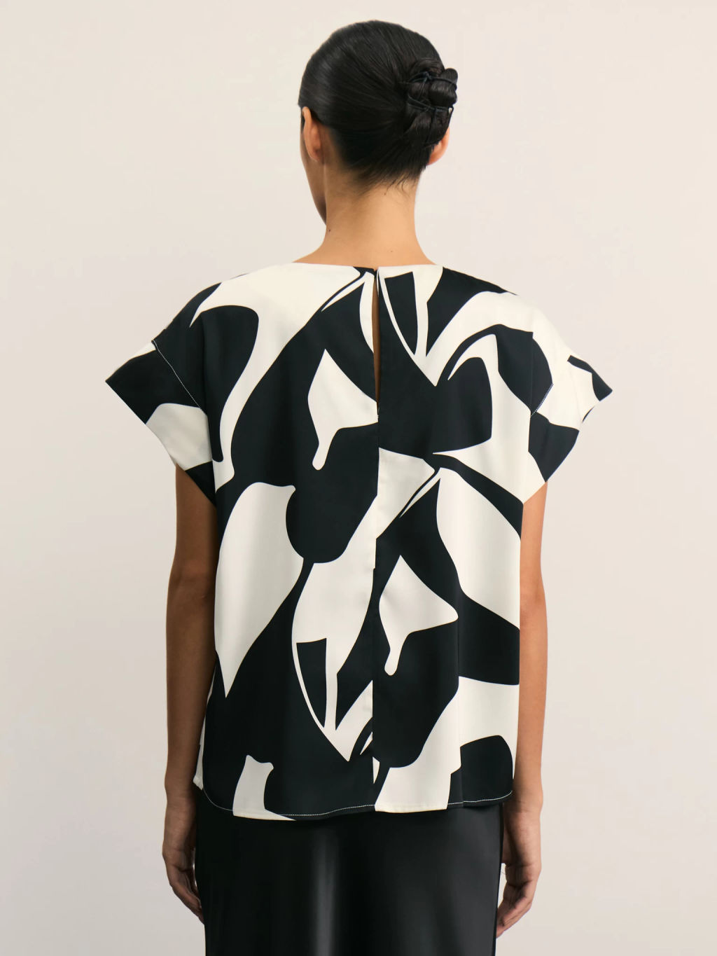 Блузка с абстрактным принтом / Zarina  фото 5