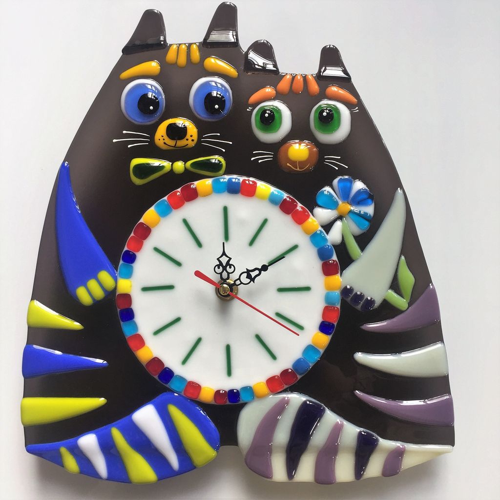 Настенные часы Влюбленные коты - Стрекоза фото 6