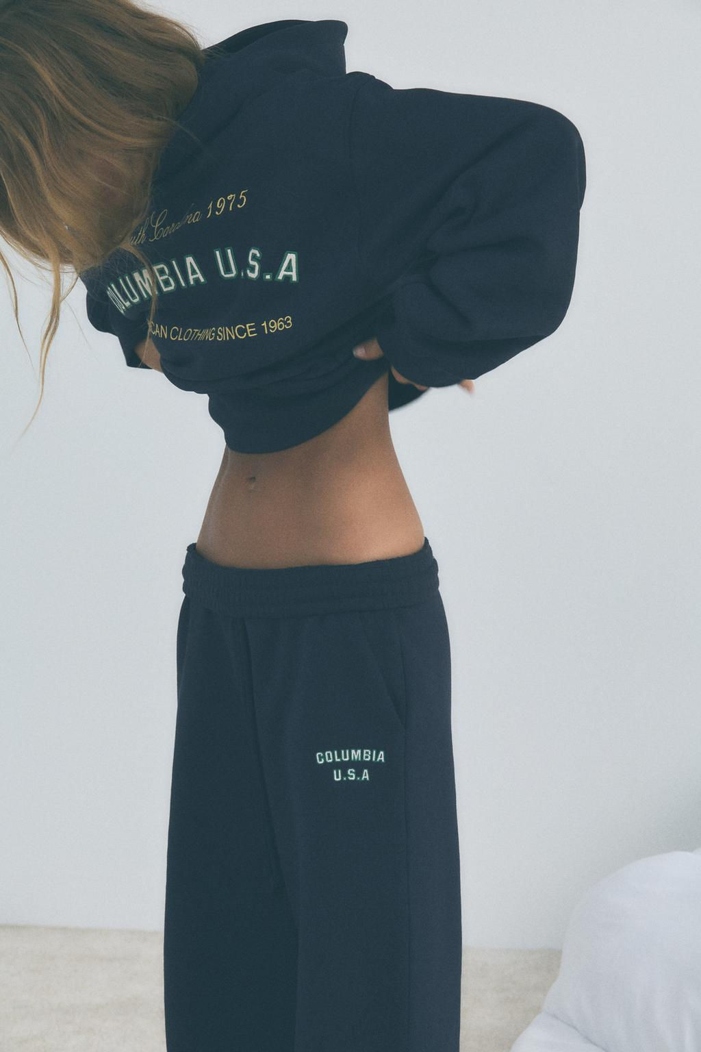 PLUSH JOGGING TROUSERS WITH SLOGAN - Zara фото 4