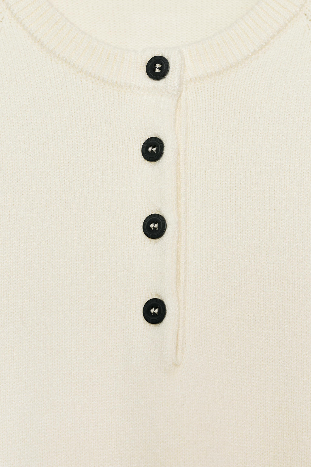 JERSEY PUNTO MANGA ANCHA / Crudo - Zara фото 7