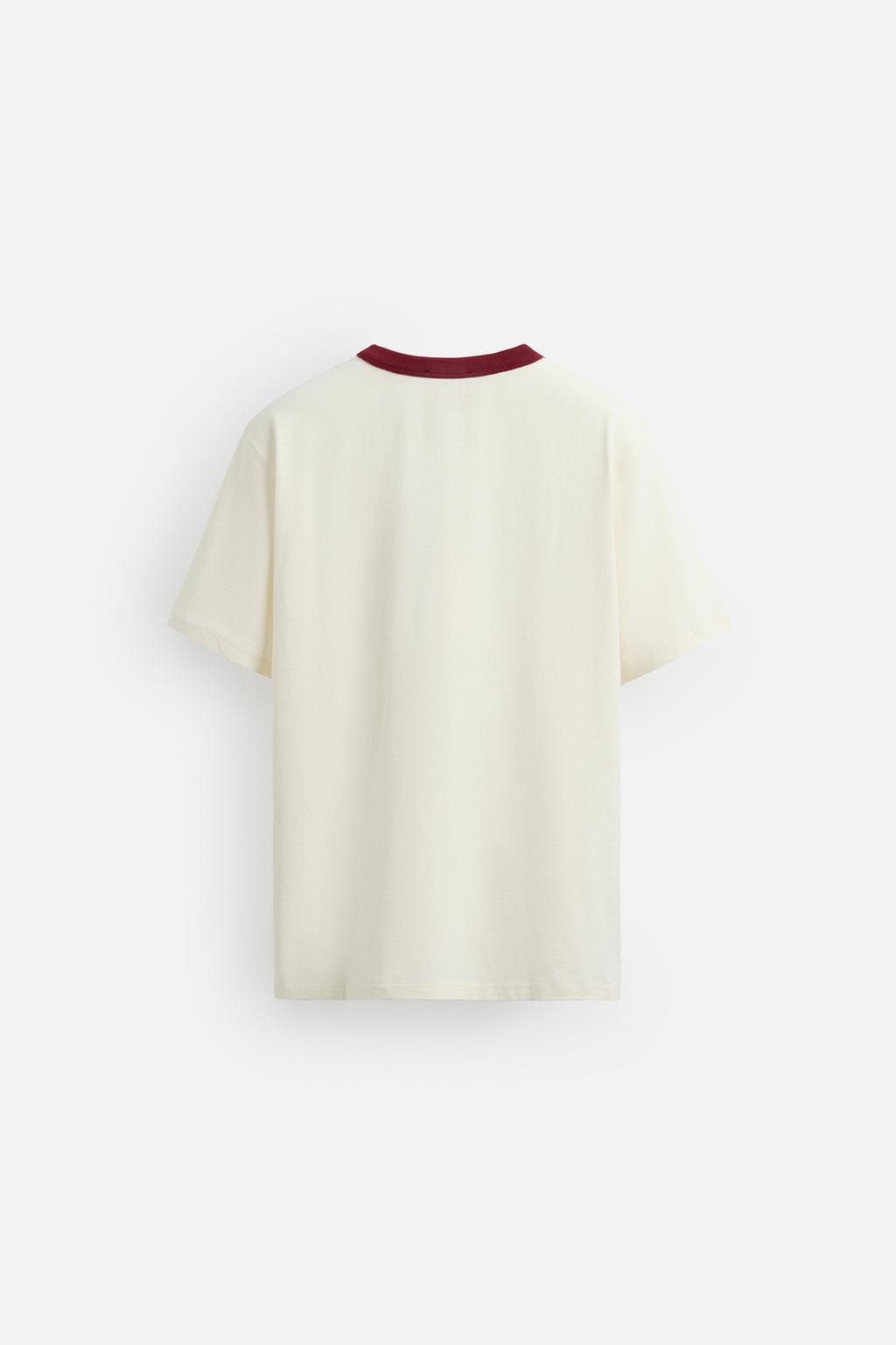 VINTAGE-EFFECT PRINTED T-SHIRT - Zara фото 7