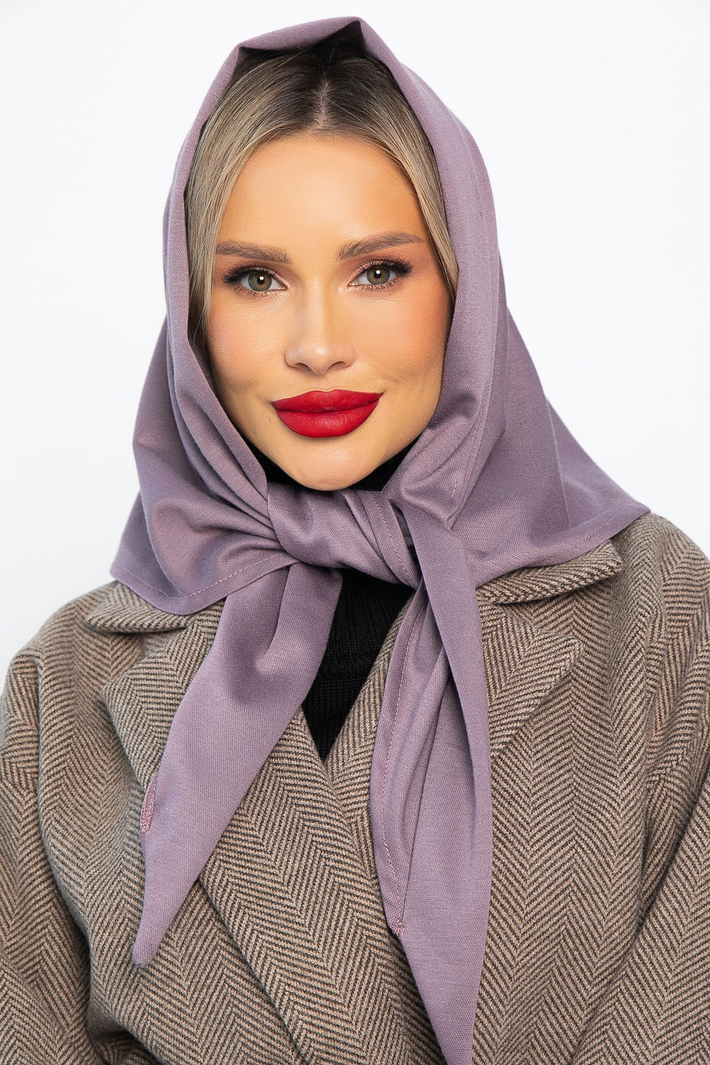 Косынка с отворотом (лиловая) КО20-23М