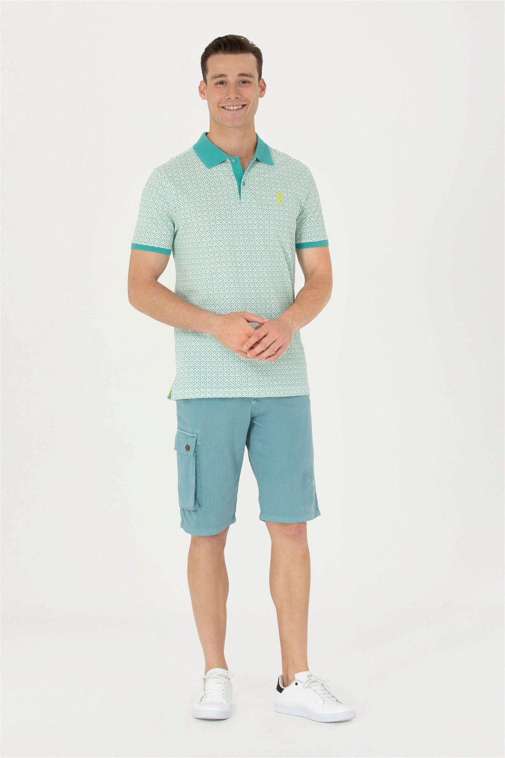 U. S. Polo Assn Мужские мятные тканые шорты - U.s. polo assn фото 10
