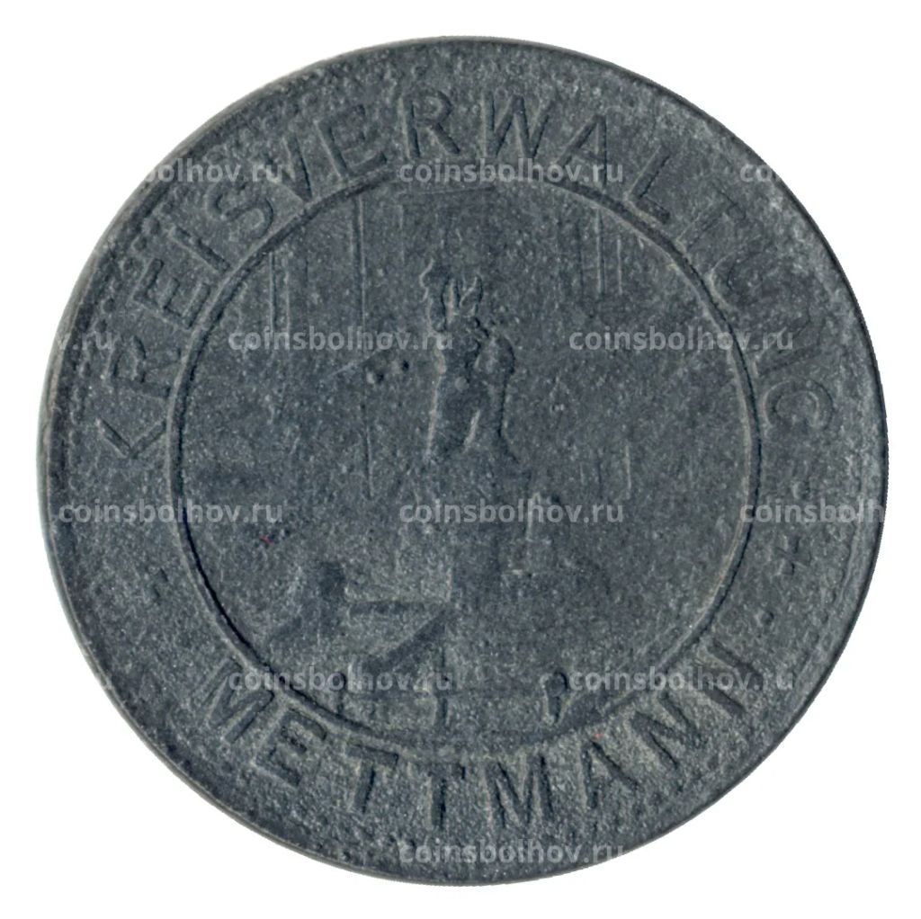 10 пфеннигов 1917 года Германия  Нотгельд (Меттман)