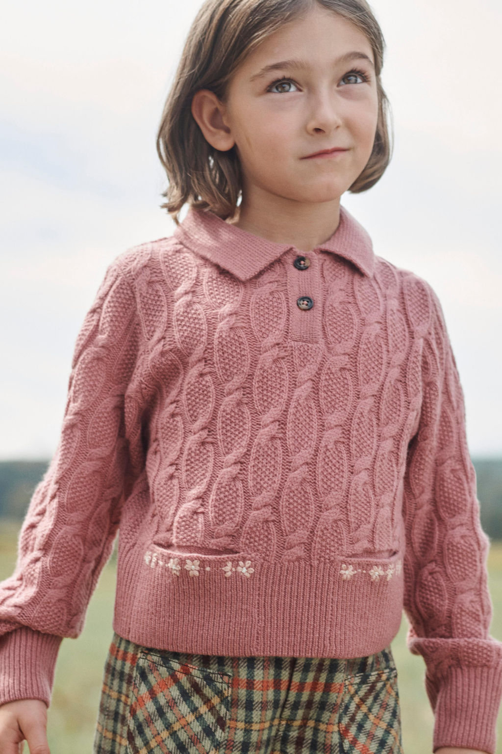 100% WOOL CABLE KNIT POLO SHIRT LIMITED EDITION - Zara фото 2