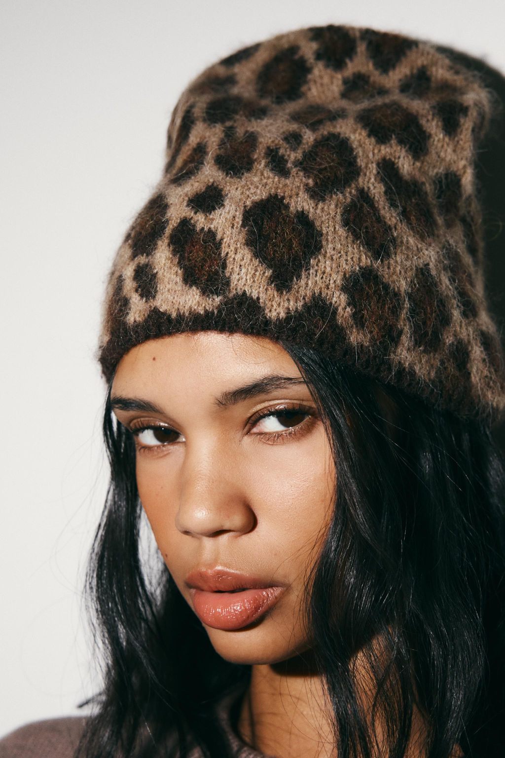ANIMAL PRINT KNIT BEANIE - Zara фото 2