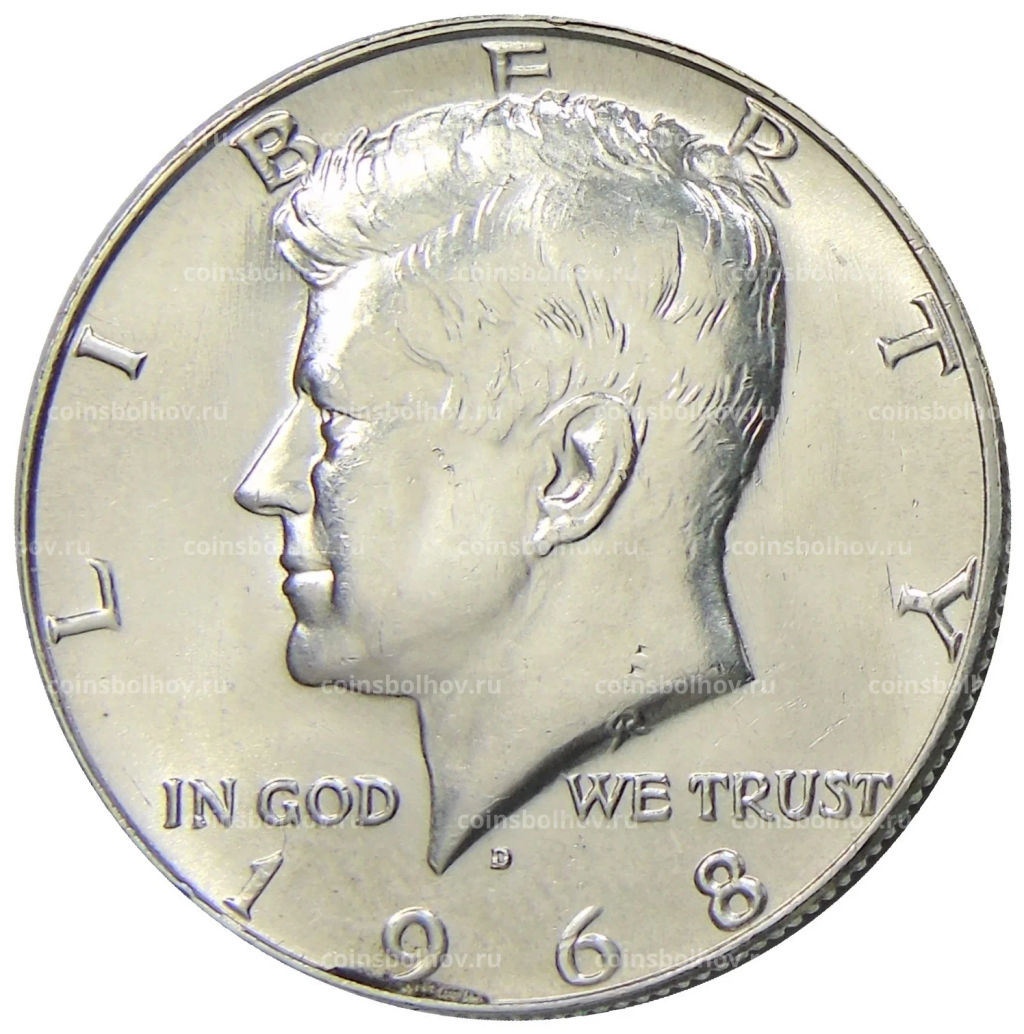 1/2 доллара (50 центов) 1968 года D США