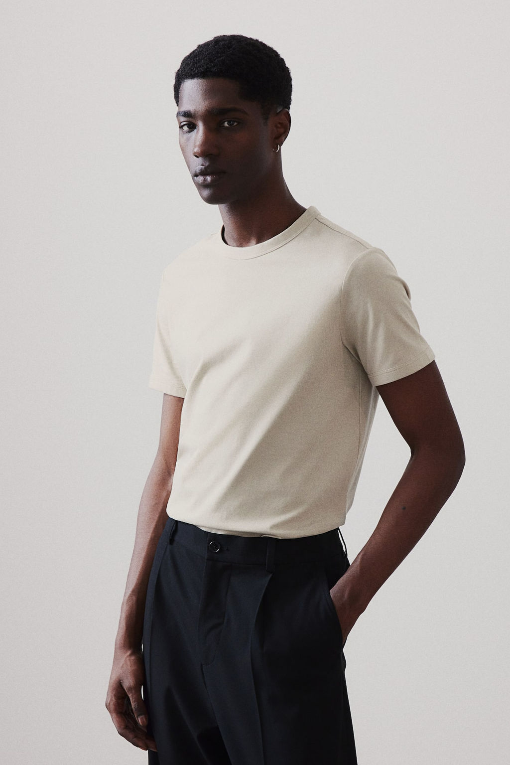 Camiseta de algodon Slim Fit - H&m фото 3