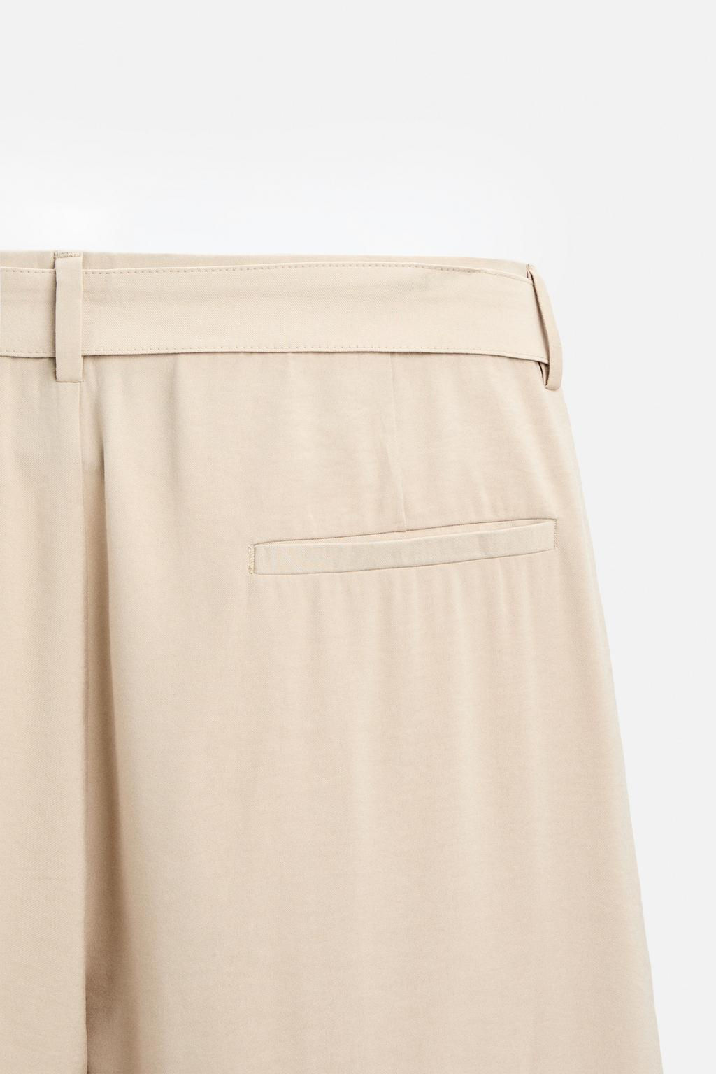 PLEATED TROUSERS WITH BELT - Zara фото 18