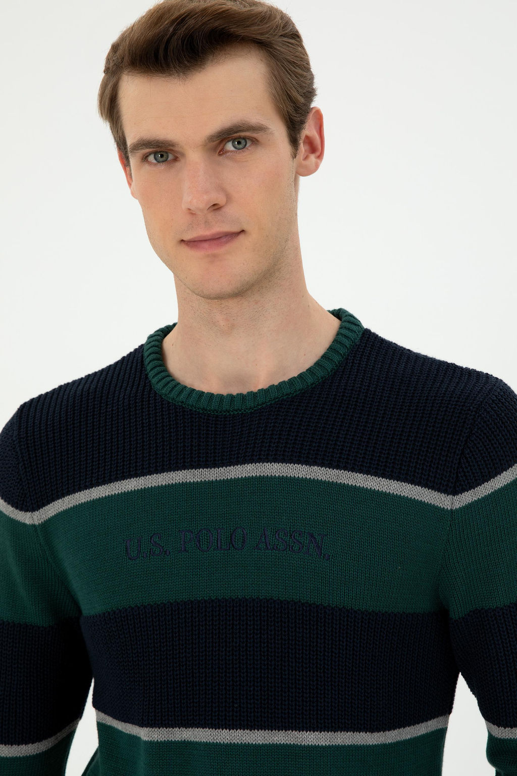 Мужской темно-зеленый свитер Неожиданная скидка в корзине - U.s. polo assn фото 2