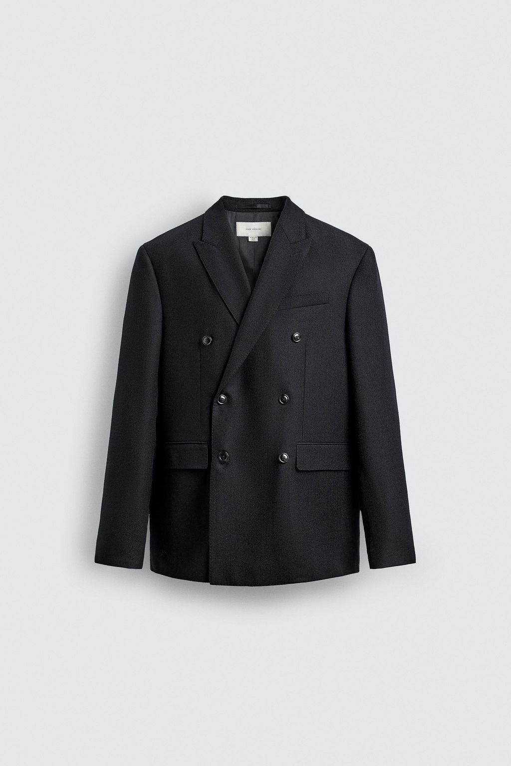 DOUBLE-BREASTED 100% WOOL FLANNEL BLAZER - Zara фото 7
