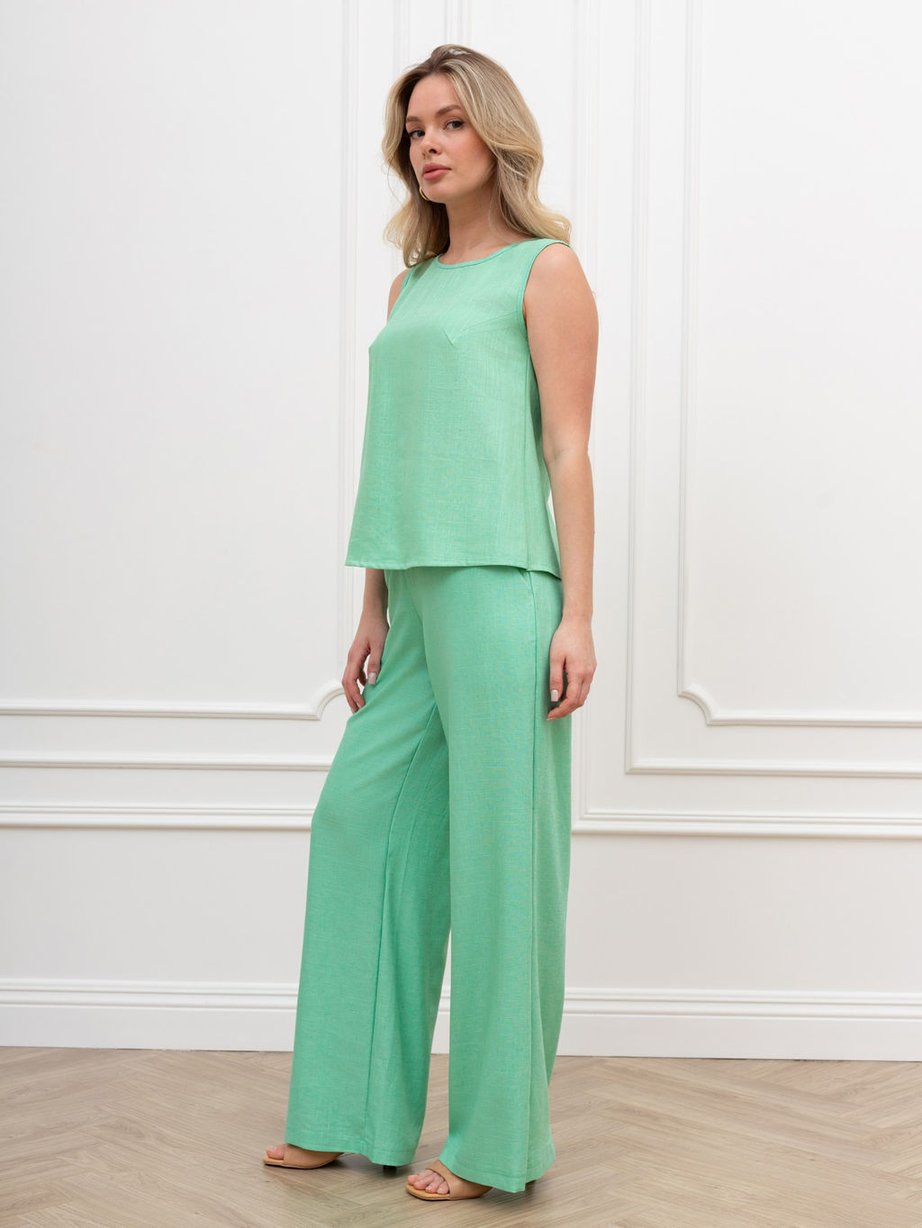 Блузка (топ) Сибелла-5 из вискозы со льном - Виотекс фото 7