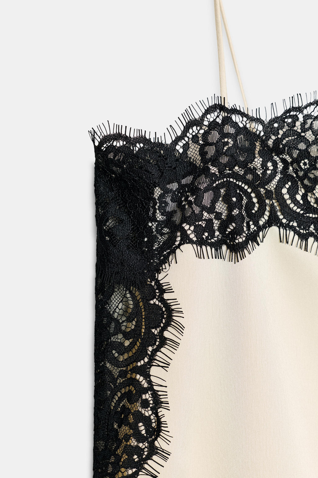 ZW COLLECTION SATIN LACE TOP - Zara фото 7