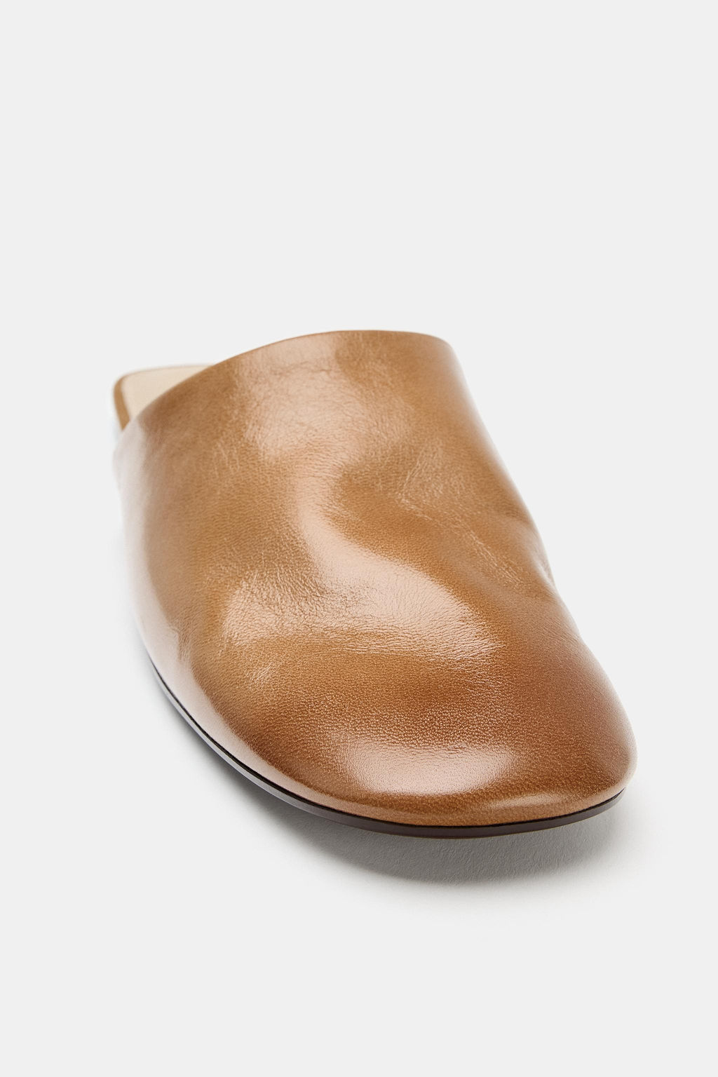 ZAPATO DESTALONADO PIEL / Marr?n - Zara фото 4