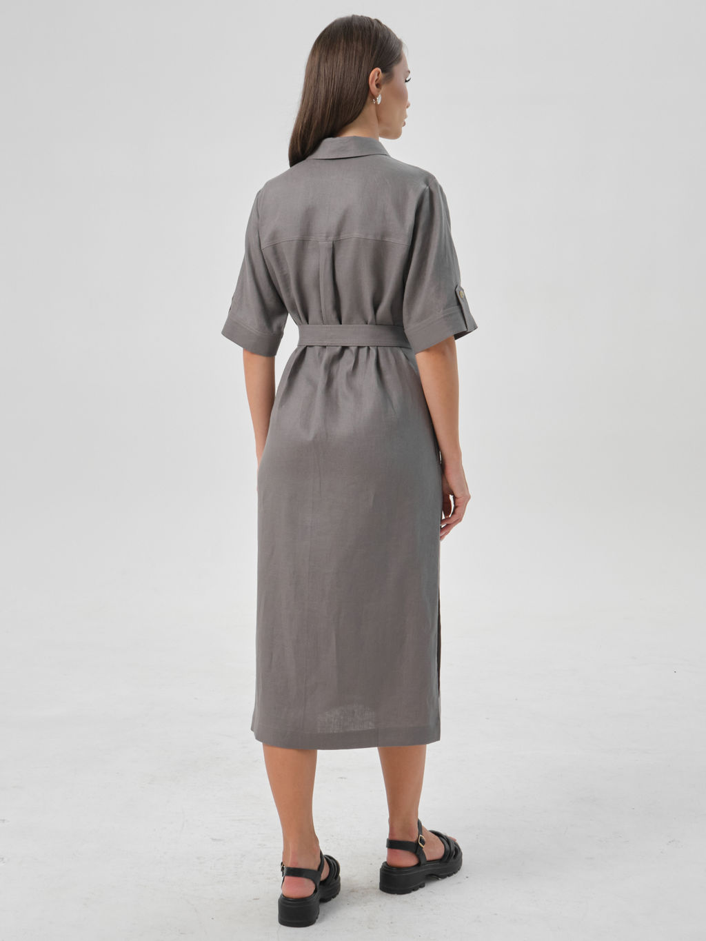 Платье льняное - Stilla фото 12