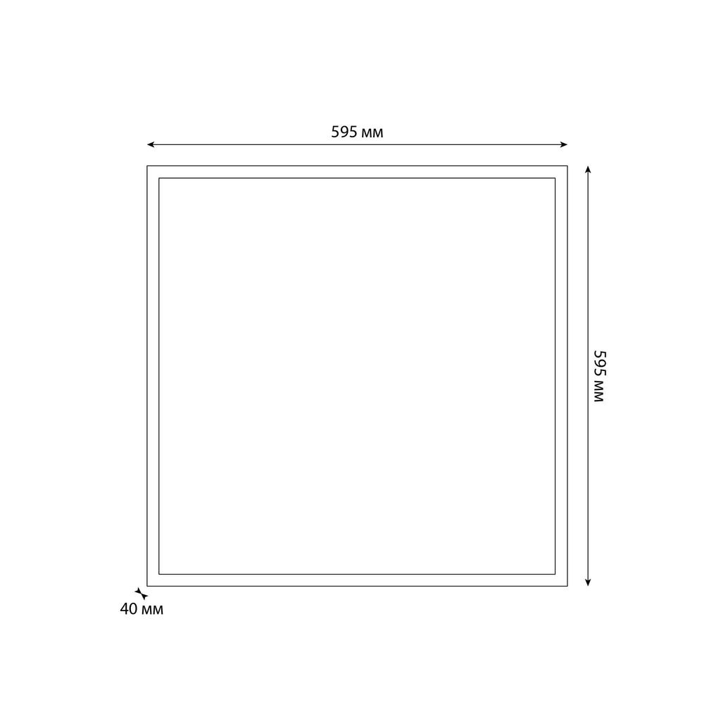 ULP-6060 54W/4000K/LL IP40 PREMIUM OPAL WHITE Светильник светодиодный потолочный универсальный. Белый равномерный свет (4000K). 6600Лм. Корпус белый. В комплекте с и/п. ТМ Uniel