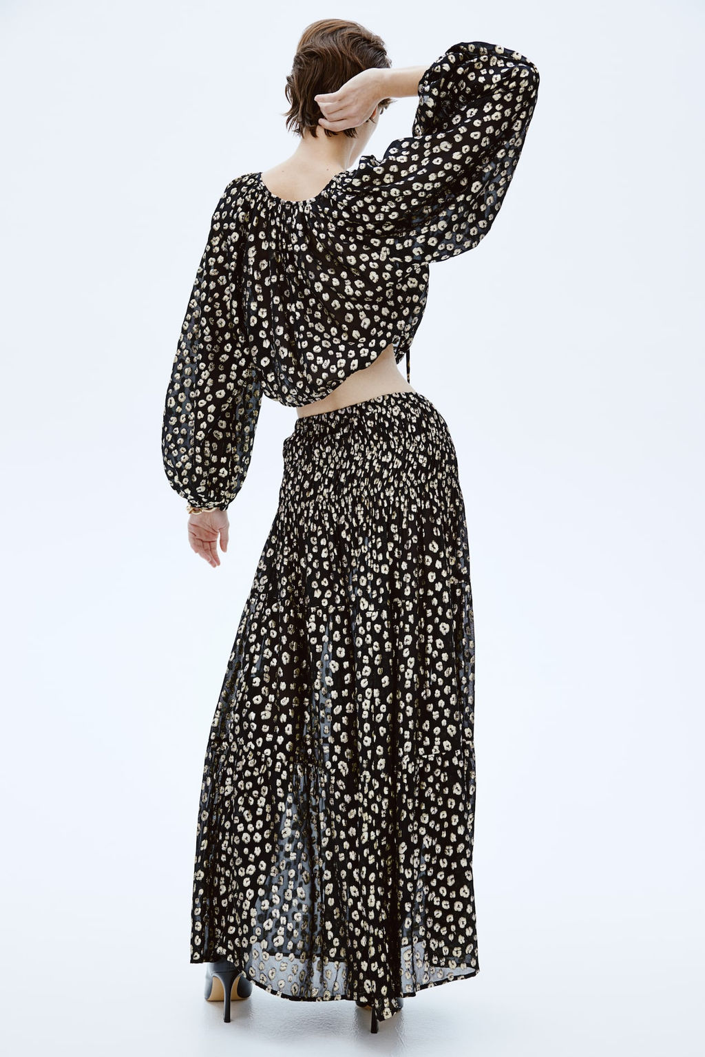 Maxifalda en tejido jacquard - H&m фото 5