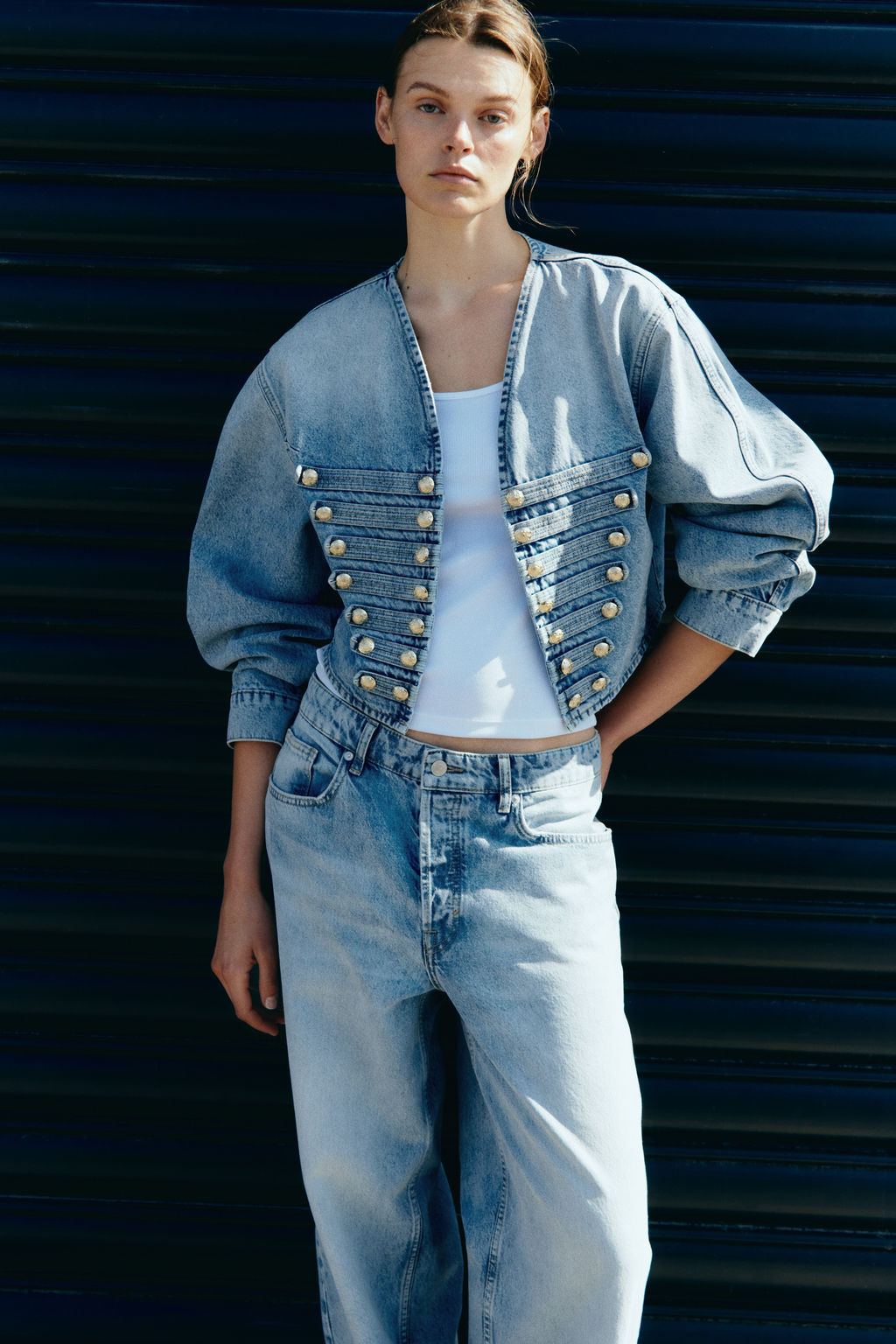 Chaqueta denim cropped - H&m фото 3