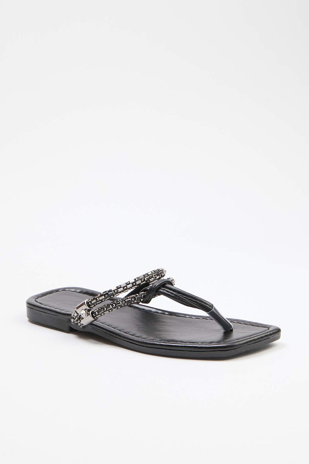 Siyah Parmak Aras? Kad?n Sandalet