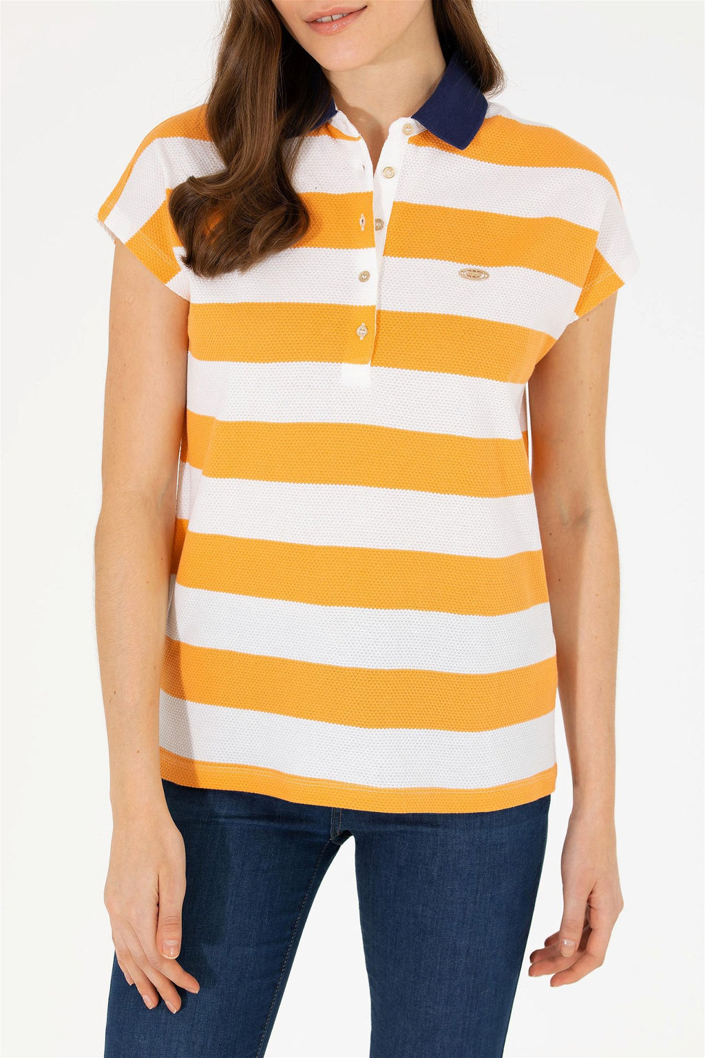 Женская оранжевая футболка - U.s. polo assn фото 13