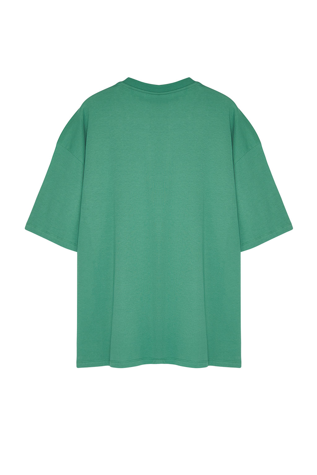 Yesil Oversize Buyuk Beden Hayvan Nak?sl? %100 Pamuk T-Shirt TMNSS24BF00025 - Trendyolmilla фото 8