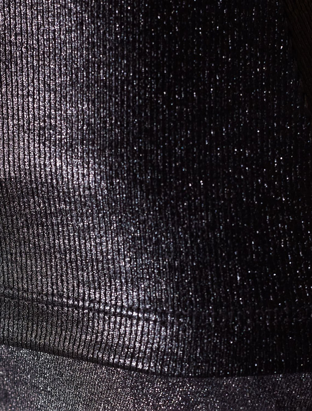 Топ с закрытым декольте из хлопка с эластаном в рубчик с матовым покрытием металлик - Vilatte фото 3