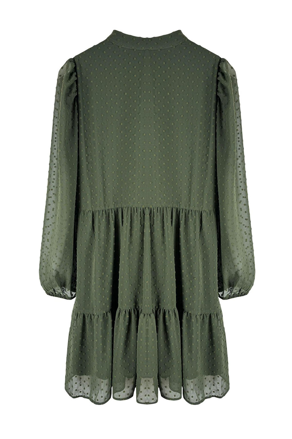 Trendyolmilla Siyah Duz Genis Kesim Puantiye Sifon Kumasl? Dokuma K?sl?k Elbise TWOAW25EL00276  фото 7