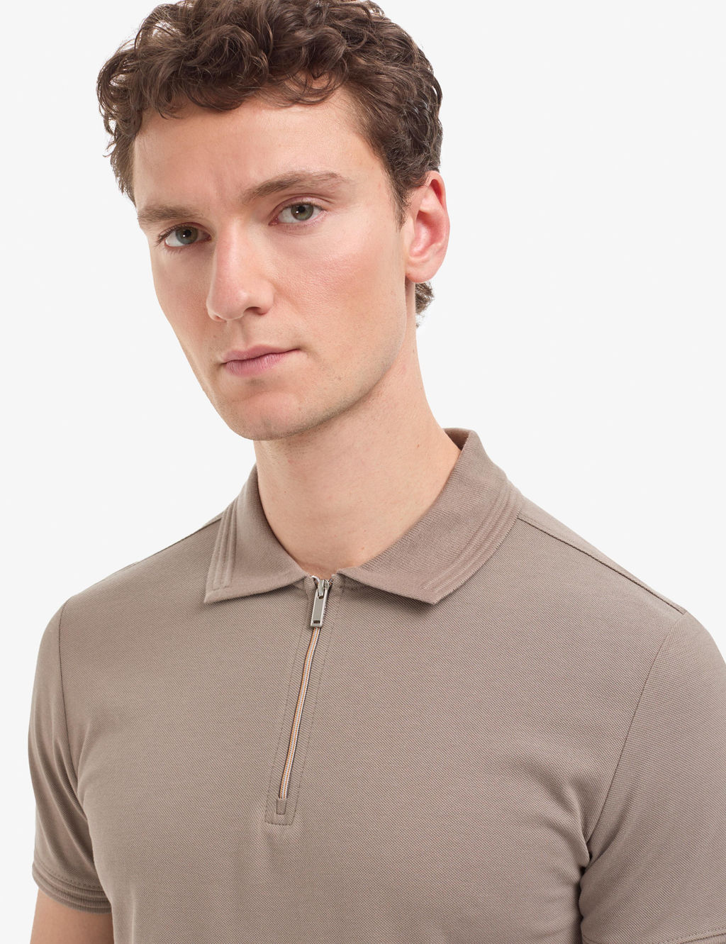 Koyu Vizon Slim Fit %100 Pamuk K_vr_lmaz Polo Yaka Basic Ti__rt