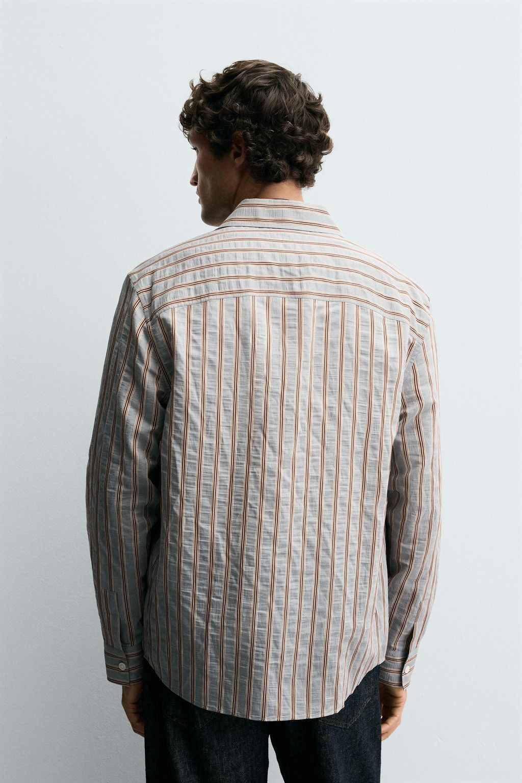 STRIPED FLOWING SHIRT - Zara фото 3