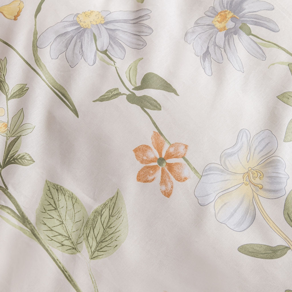 Комплект постельного белья Люкс Сатин 100% хлопок A353 Евро 4 Наволочки