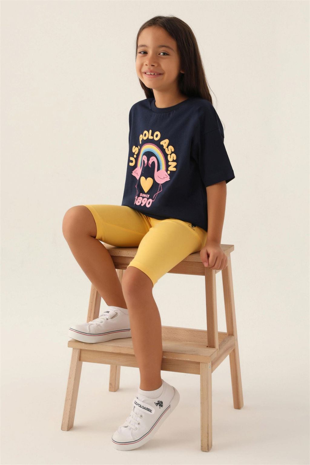 Темно-синий пижамный комплект для девочки - U.s. polo assn фото 3