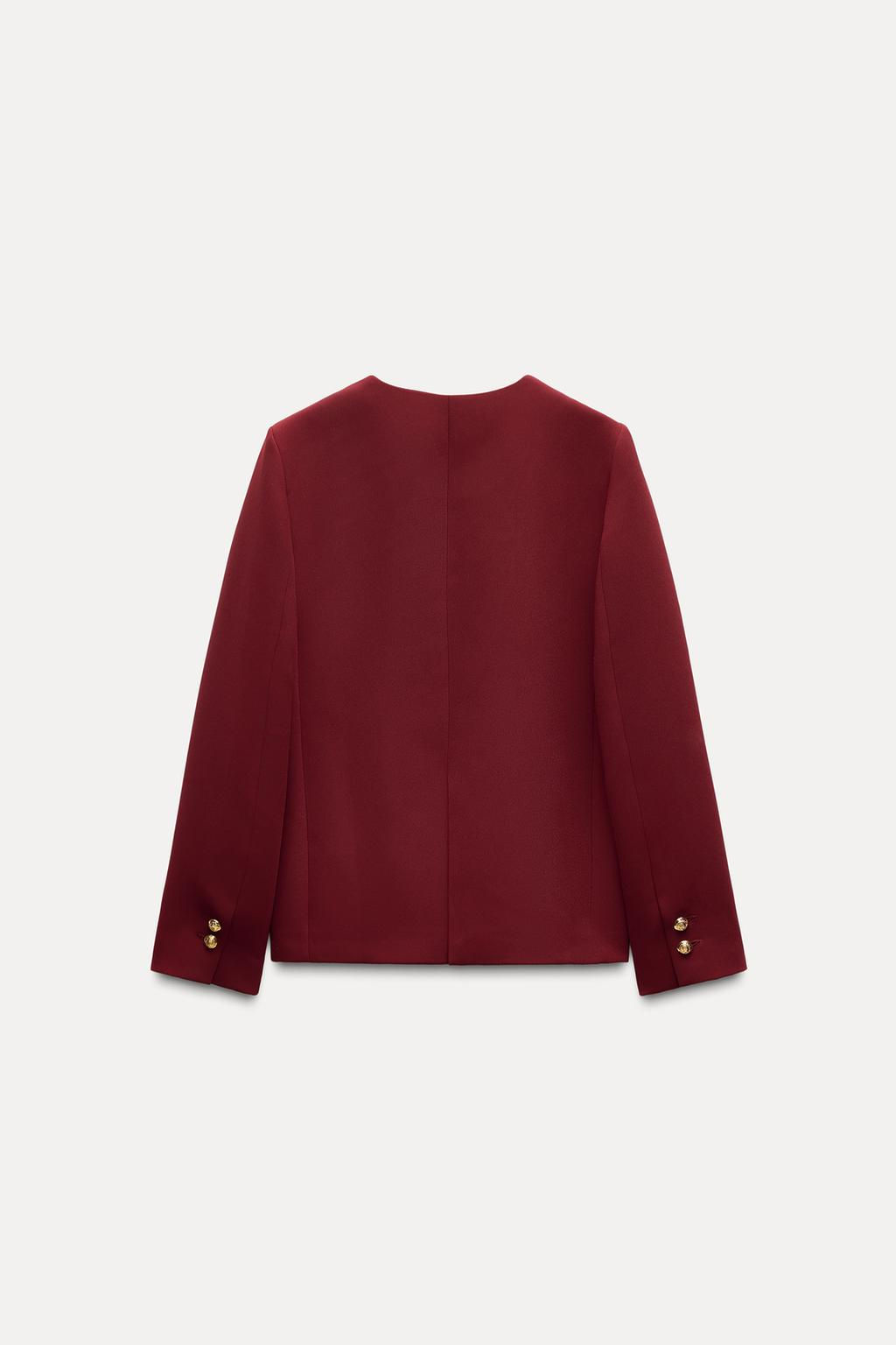 ZW COLLECTION BUTTON BLAZER - Zara фото 7