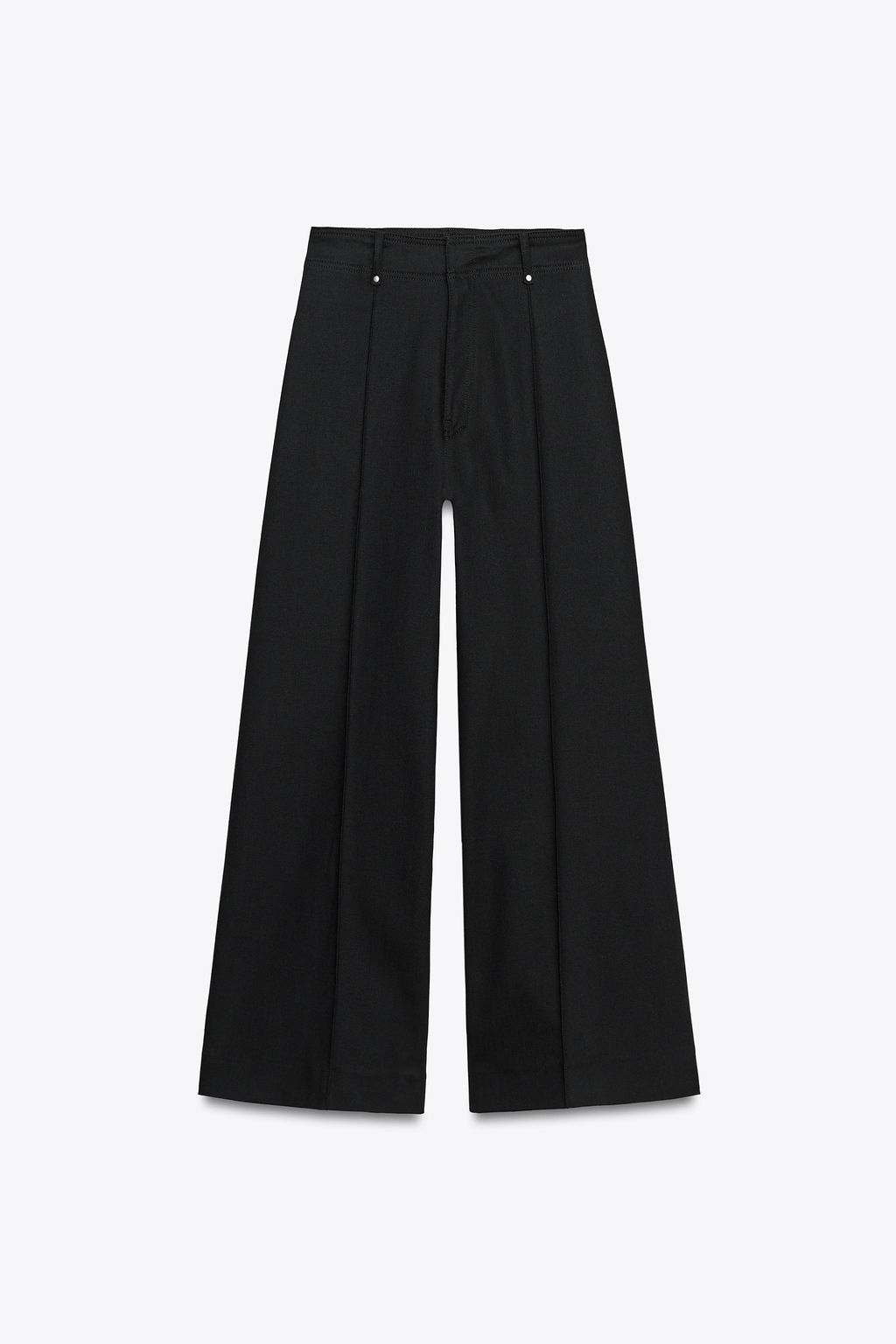 JEANS ZW COLLECTION TAILORED WIDE LEG TIRO ALTO / Negro - Zara фото 7